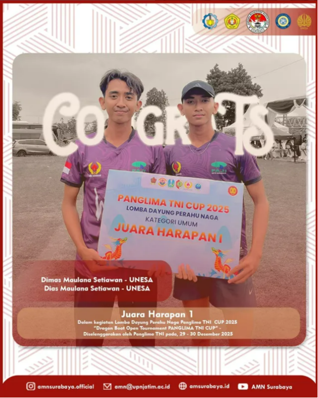 Juara Harapan 1 dalam ajang bergengsi Panglima TNI CUP 2025.