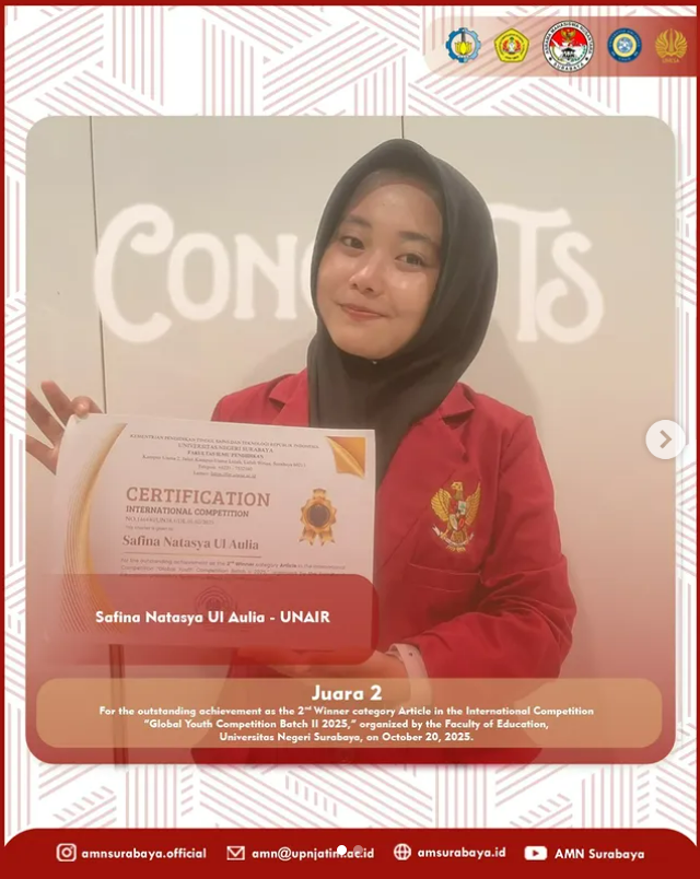Juara 2 International Competition "Global Youth Competition Batch II 2025"
