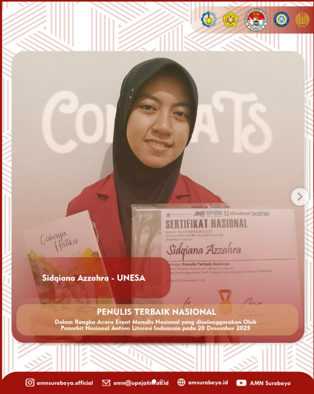 Penulis Terbaik Nasional dan Penghargaan Penyair Terpilih.