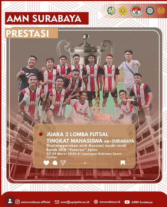 Juara 2 Lomba Futsal Tingkat Mahasiswa se-SURABAYA Tingkat Nasional
