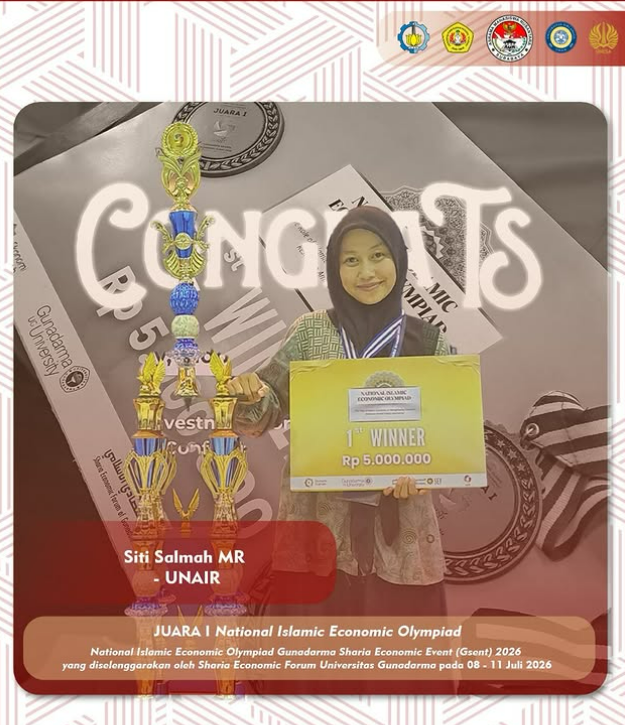  Juara 1 National Islamic Economic Olympiad Gunadarma Sharia Economic Event (Gsent) 2026