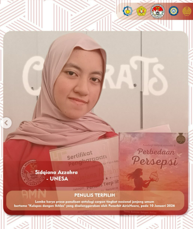 Selamat atas Penulis Terpilih, Lomba karya prosa penulisan antologi cerpen tingkat nasional jenjang umum 